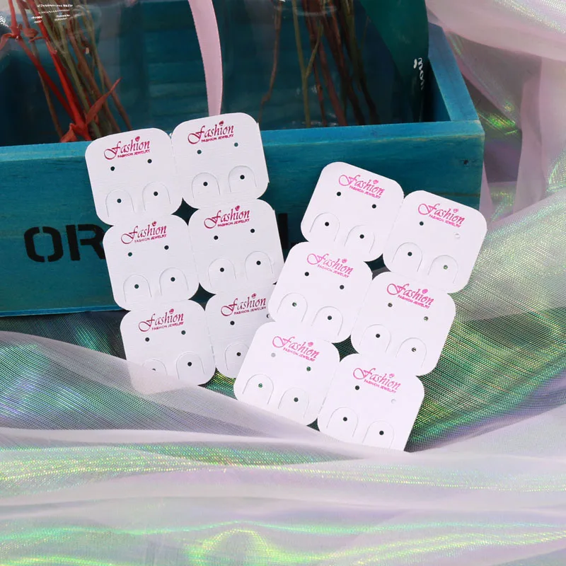 

Fashion 100pcs/lot 5.5X8.5cm Hot sale Earrings Dispaly Jewelry Colorful Card Organizer Tags DIY handmade Earring Packing Card