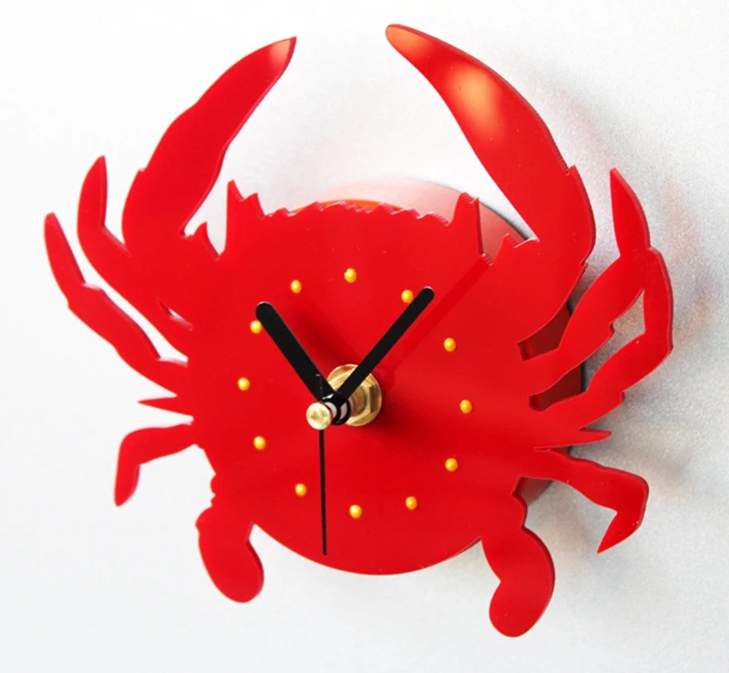 

Creative Crab Clock 3D Fridge Magnets World Tourism Souvenirs Refrigerator Magnetic Sticker Home Decoration Gift