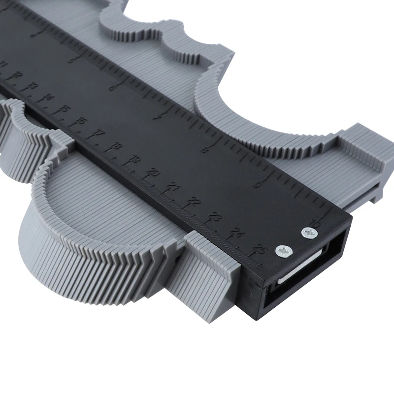 Contorno Calibro di Plastica Profilo Profilo Duplicatore Per La Copia di Forme Piastrelle Laminato Piastrelle Profilo di Misura Righello Strumento di Marcatura