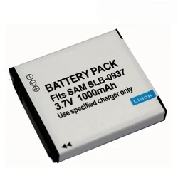 3.7v 1000mAh SLB-0937 SLB 0937 Rechargeable Digital Camera Battery For Samsung L730 L830 i8 NV33 NV4