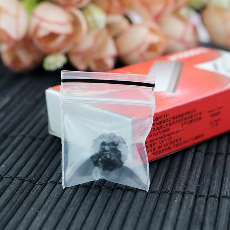 

2.5x3cm 300pcs/Lot Small Clear With Black Line Self Sealing ZipLock Plastic Pill Packaging Bags Jewelry Packaging Pouches