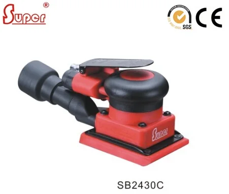 75x100mm Square Air Orbital Sander Buffing Polisher Rectangular Jitterbug Sander CENTRAL VACUUM  Excentric Orbit 3mm (SB2430C)