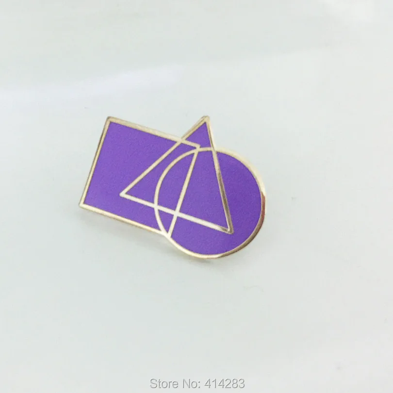 

50pcs Purple York Rite Masonic Lapel Pin Freemason Masons Pins and Brooches Super Excellent Master Cryptic Council Freemasonry