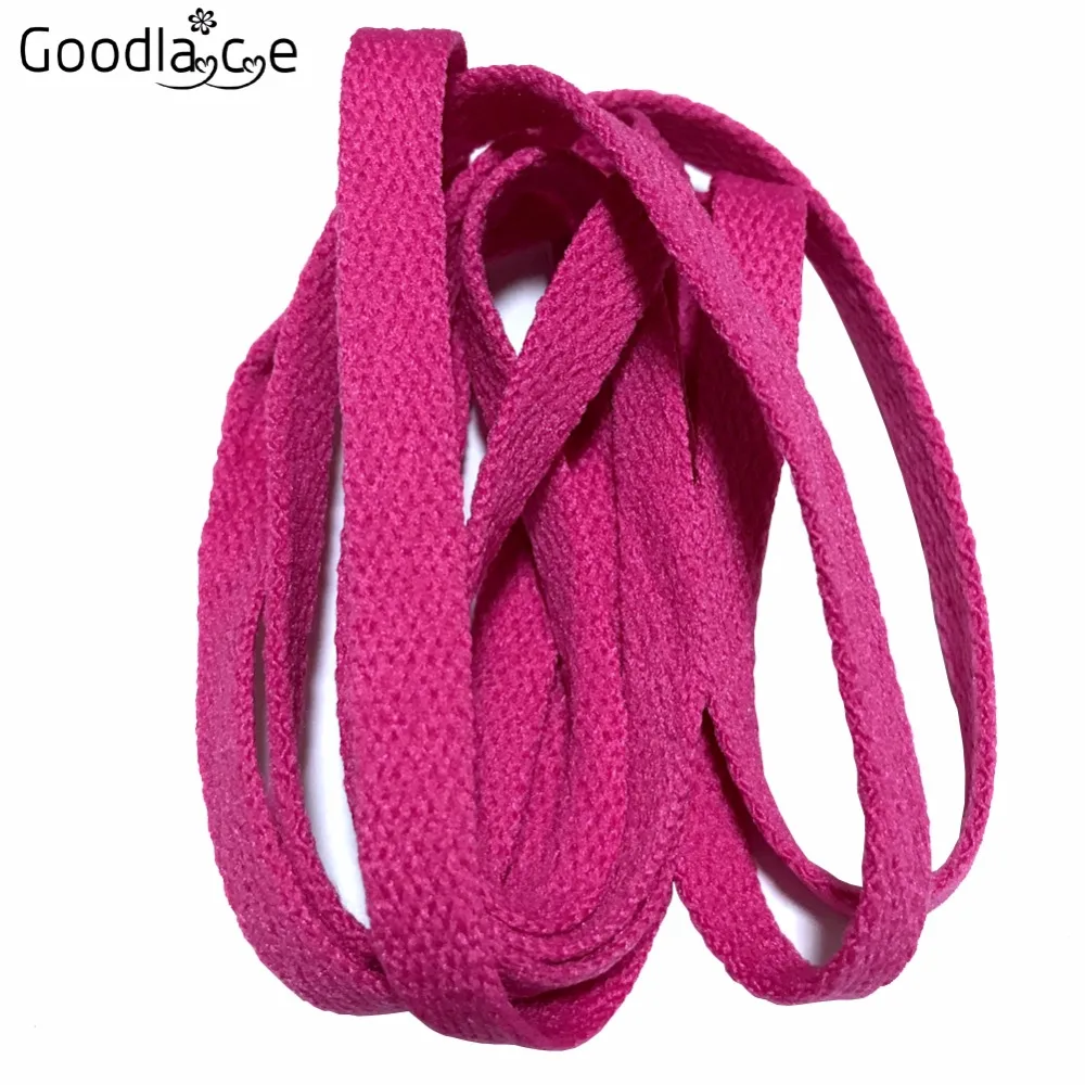 8mm Wide Flat Shoelace Shoe Lace Shoestrings for  Sneakers Sport Shoes 24 Colors 130cm / 51 Inch