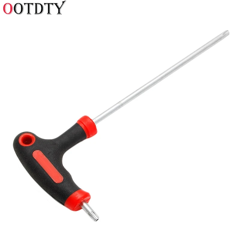 OOTDTY T-Handle Grip Torx & Hex Allen Key Screwdriver Driver Tool T10/T15/T20/T25/T30/T40