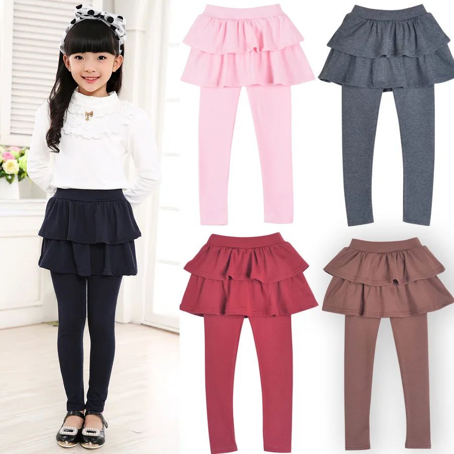 Spring Autumn models new two-piece skirt girls wear self-cultivation leggings 4 5 6 7 8 9 10 years old baby girl clothes