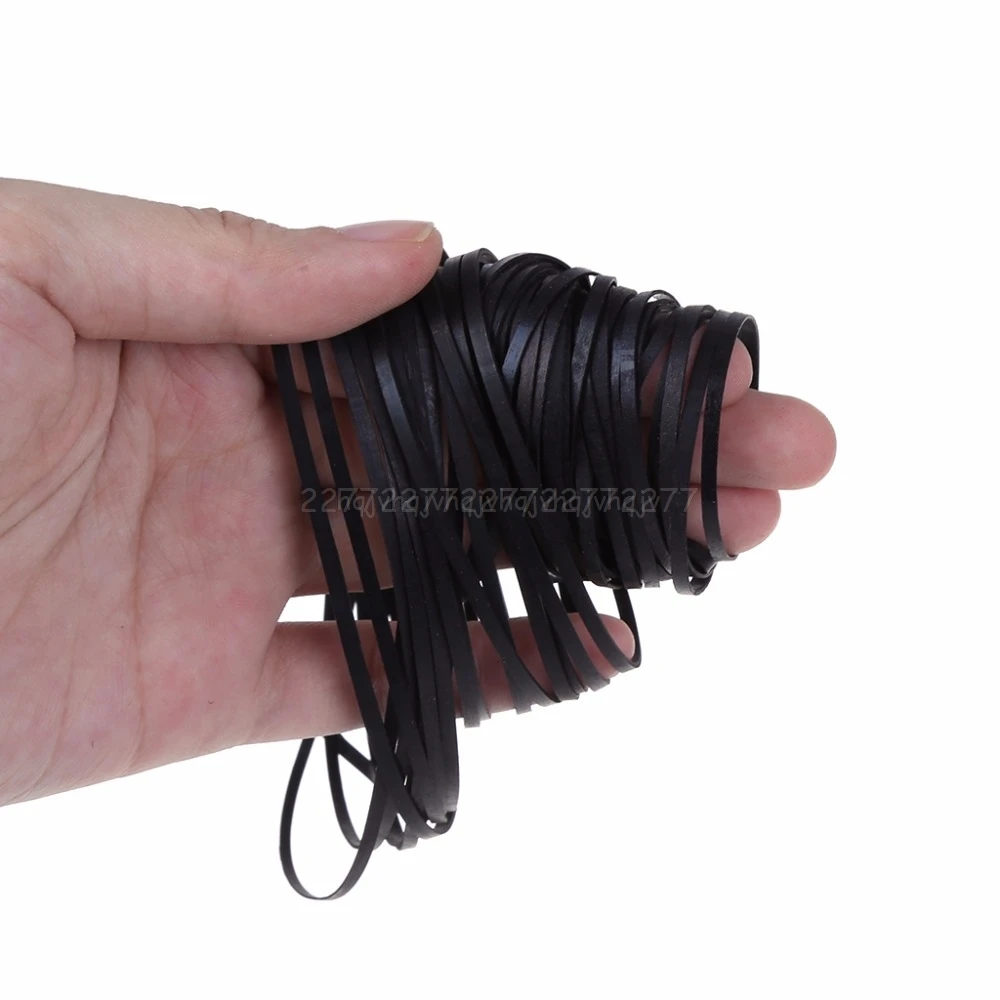 50PCS Universal Mix Cassette Tape Machine Belts Assorted Common Flat Rubber Belt for Recorders DVD Grocery My06 19