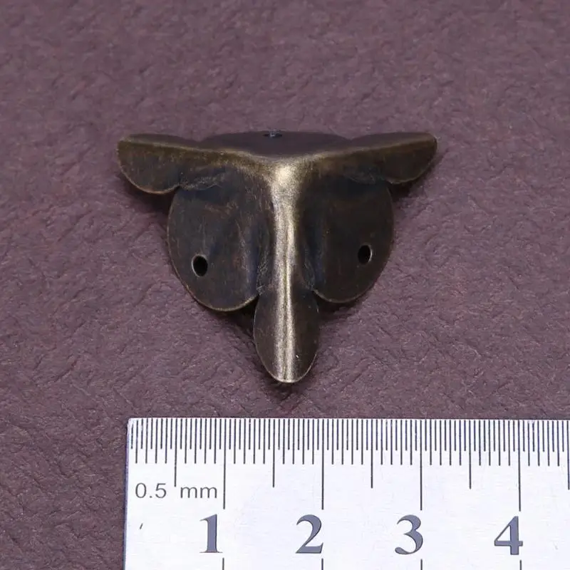 12PCS Bronze corners Decorative metal box corner protection Jewelry Wine Gift Box Wooden Case Corner Protector