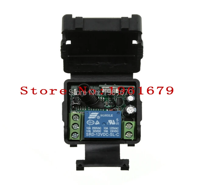 DC 12 v mini wireless remote control switch  1 channal  system  4X receiver+1X transmitter 315/433 MHz