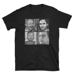 Serial Killers T-Shirt, Ted Bundy T-Shirt, Andrei Chikatilo T-Shirt, John Wayne Summer 2019 100% Cotton Normal Custom Design Shi