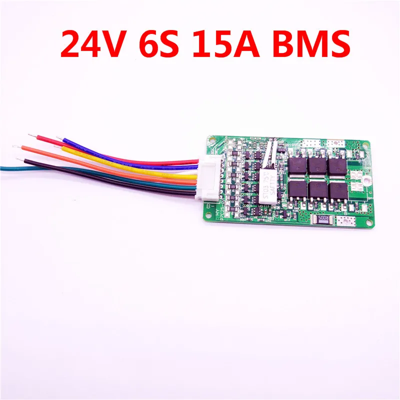 전자 자전거 배터리 6S 24V 15A BMS 24v 리튬 배터리 BMS 전기 자전거 24V 8Ah 10Ah 12Ah 리튬 이온 배터리 균형 기능