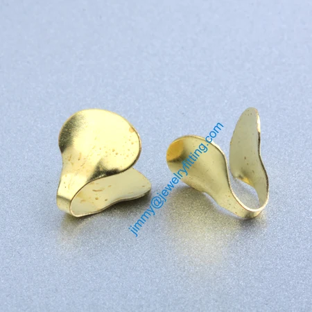 2013 jewelry findings Base metal foldover crimps Chain end caps for chain welding die struck shipping free