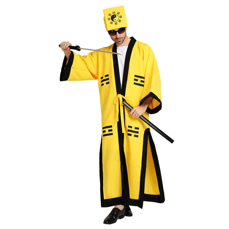 Taoist Clothing Taoist Robes Taoism Costume Adult Tai Chi Clothes Vestment Hong Kong Film Supplies Robes Gown Taoism Cosplay