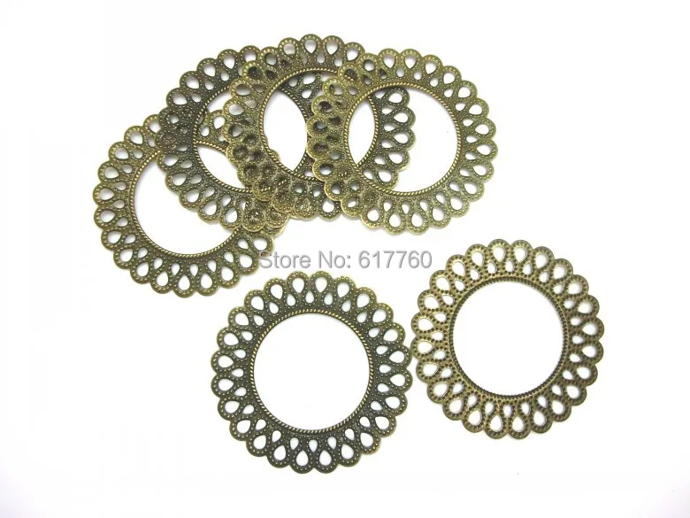 Free shipping-30Pcs Silver Tone Filigree Triangle Wraps Round Connectors DIY Jewelry Findings 5.7x3.2cm J0029