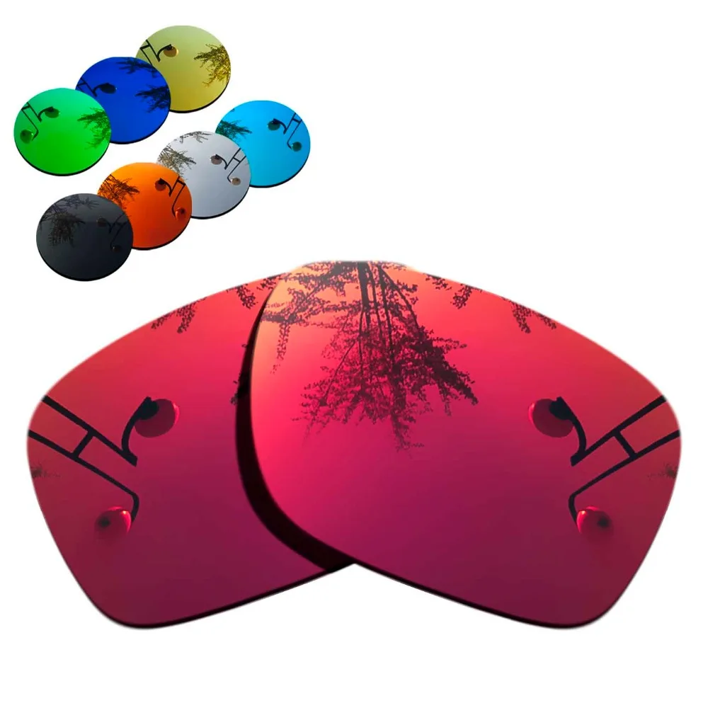 100% Precisely Cut Polarized Replacement Lenses for Catalyst Sunglasses Magenta Red Mirrored Coating Color- Choices