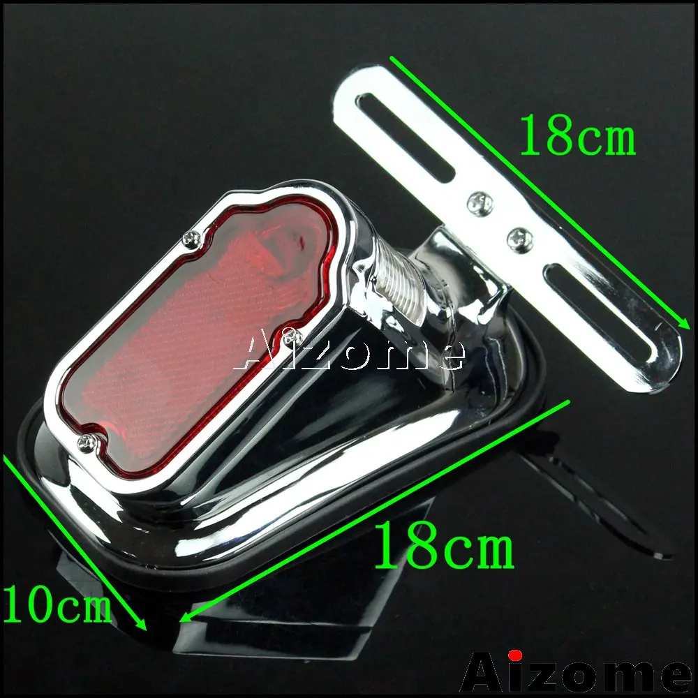 Motorcycle Rear Stop Tombstone Skull Brake Tail Light For Chopper Bobber Sportster Cruiser Custom Chrome Retro Lamp Taillight 