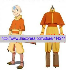 

Free shipping Custom Cheap Aang Cosplay Costume from Avatar the Last Airbender