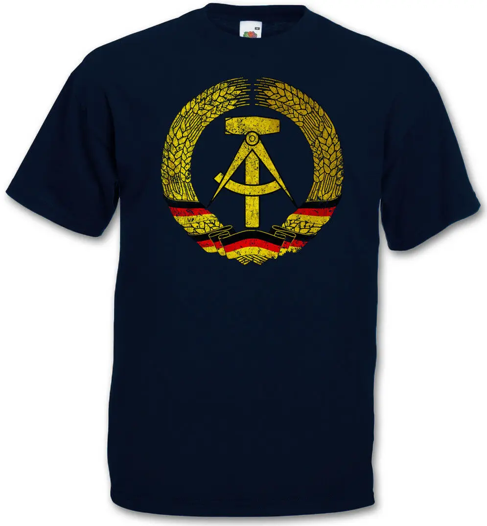 Ddr Symbol - Flag Socialism Communism Hammer Circle East Germany Logo 2019 New Hip-Hop Cotton Leisure Street Wear Tees Shirt