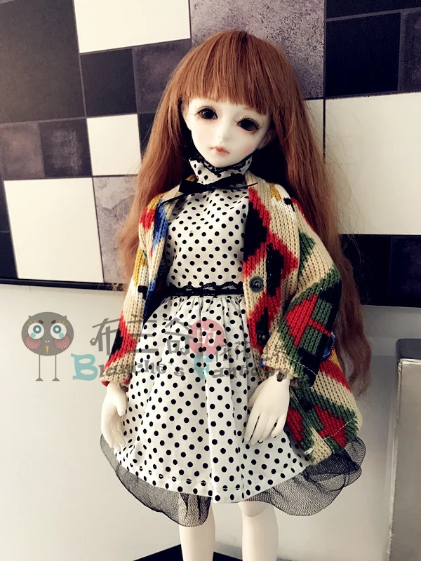 

Платье + пальто BJD в масштабе 1/6, 1/4, 1/3, одежда для BJD/SD, аксессуары для кукол, кукла, обувь, парик и другие аксессуары в комплект не входят 18D1645