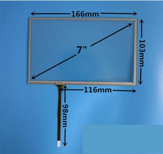 7-inch four-wire resistive touch screen car DVD navigation one machine embedded IPC 166 * 103