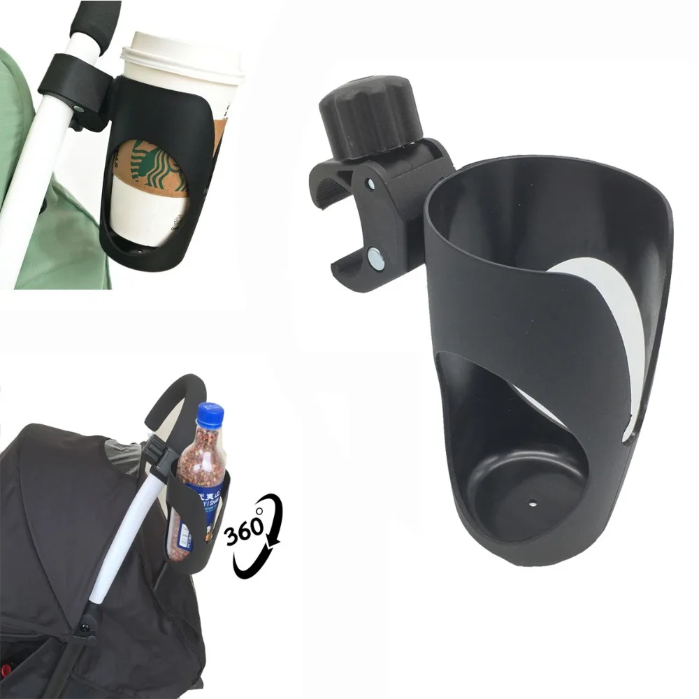 Porte-bouteille de lait rotatif à Angle de 360 degrés, accessoires de poussette, support de bouteille d'eau pour vélo de poussette universel