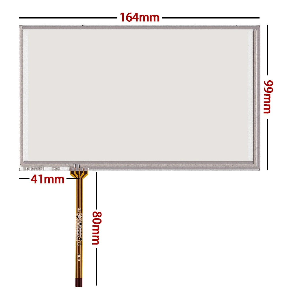 New 7 inch touch screen 164*99 AT070TN90 AT070tn92 94 industrial touch screen 164MM*99MM for car dvd gps