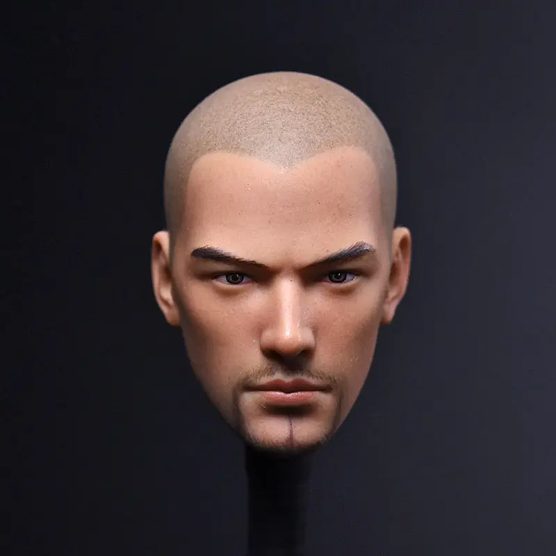 1/6 Asura Saint Monk Head Tang Monk Head Sculpt Carving Bald Beard Version Tencent Game Series F Man Body