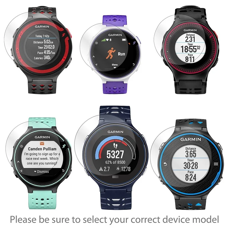 Protecteur d'écran 2.5D pour montre intelligente Garmin Forerunner 55 158, Forerunner 45 245, verre Guatemala, film de protection, 5 pièces