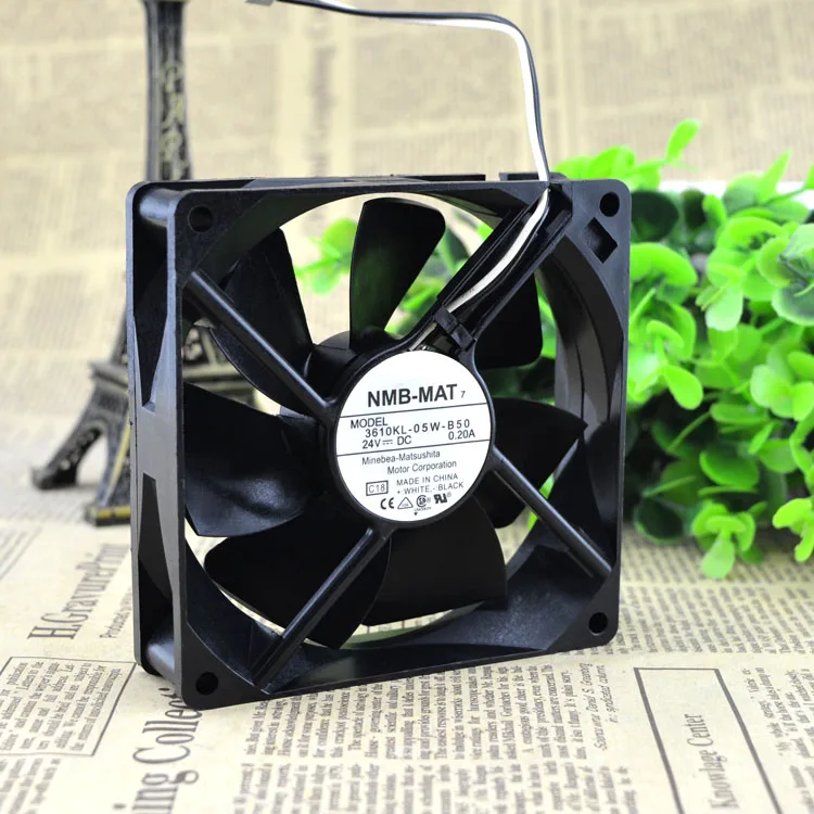 

NMB-MAT 3610KL-05W-B50 C18 Server Cooling Fan DC 24V 0.20A 92X92X25mm 2-wire