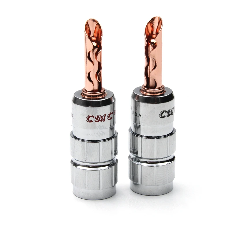 12PCS Gold Plated Copper Solid Banana Plug Set For Audio Speaker Amplifier Female Connectors Plug Cable Wire Adapters
