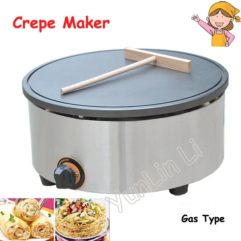 

Single Burner Crepe Maker Gas Pancake Maker Pancake Furnace Commercial Pancake Maker Non-stick Crepe Maker