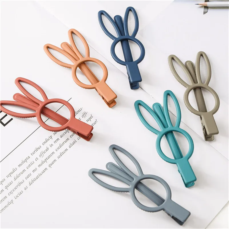 10 Color New Girls Cute Rabbit Hair clips Boutique Candy Color Barrettes Korean Lovely Princess Hairgrips Women Hair Accessories