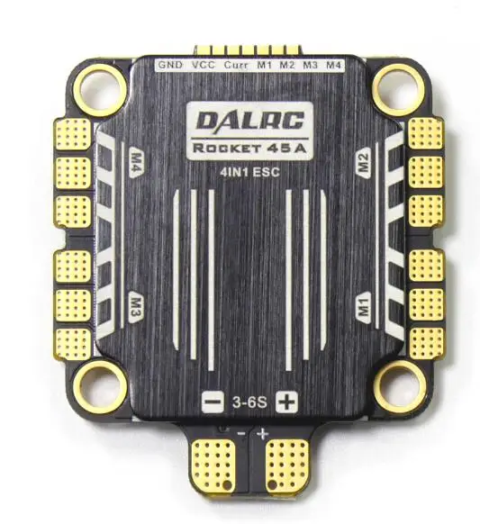 DALRC Rocket 45A 3-6S Blheli_32 DSHOT1200 Ready 4 In 1 FPV Racing Brushless ESC for Rc Multirotor Fpv Racing Drone Spare Part