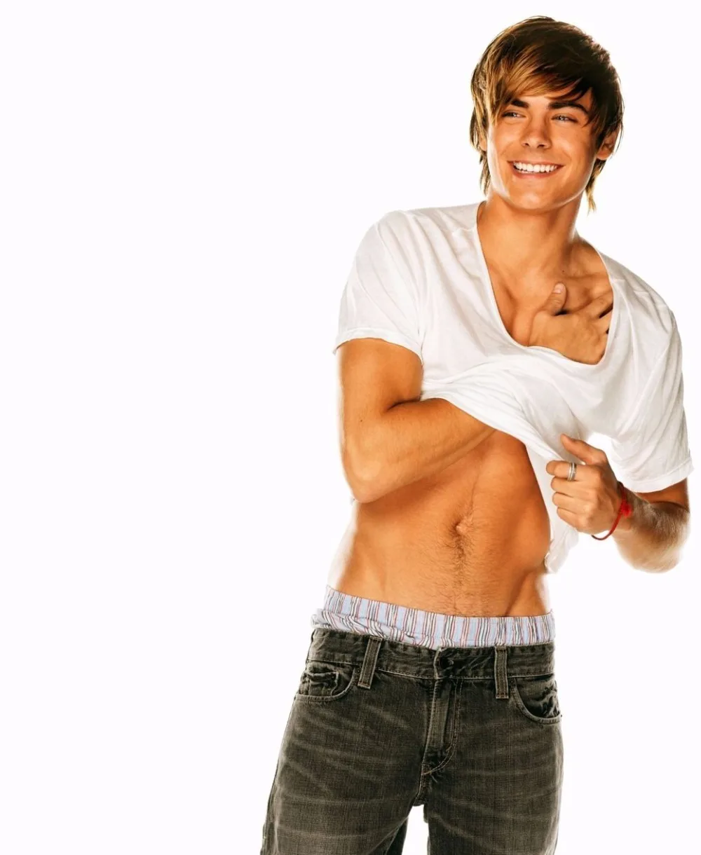 ديكور المنزل Zac Efron ممثل الفيلم ستار 4-الحرير ملصق فني الجدار ملصق الديكور هدية