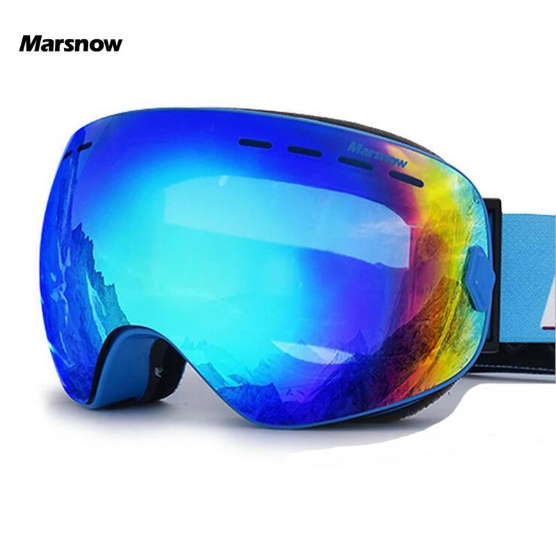 

Marsnow Ski Goggles Children Boy Girl Men Women Anti-fog UV400 Skiing Snowboard Goggles Mask Eyewear Snowboarding Glasses Points