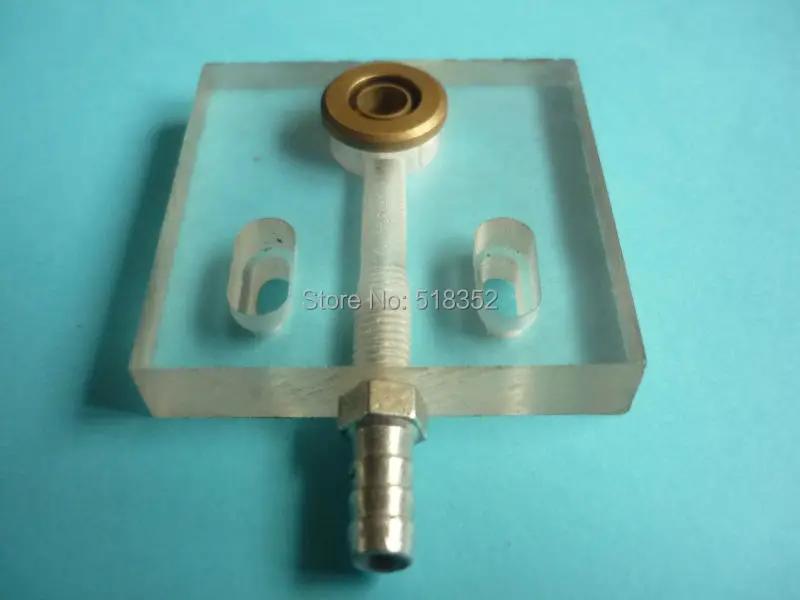 

48 x50 x10mm Acrylic Water Jet Panel/ Water Spray Cooling Plate with Brass Nozzle for Dewei EDM Wire Cut High Speed Machine