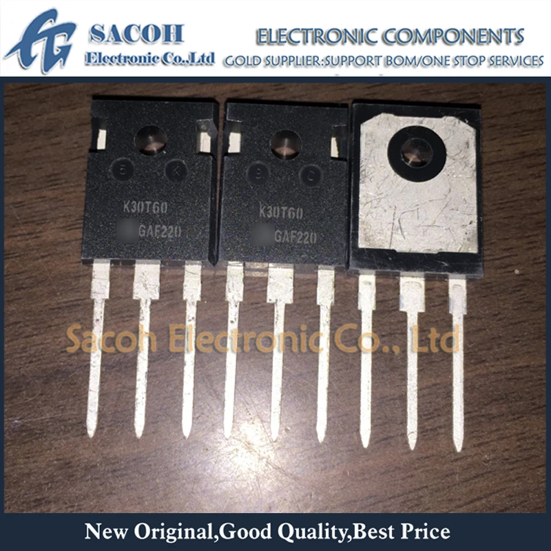 

New Original 5Pcs/Lot IKW30N60T K30T60 OR SKW30N60 K30N60 OR SKW30N60HS K30N60HS 30N60 TO-247 30A 600V Power IGBT Transistor