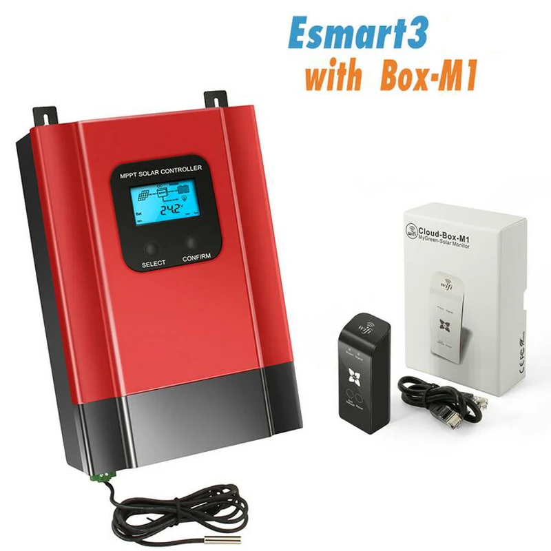 

Esmart3 MPPT Solar Charge Controller 40A 60A Max 150V PV Input 12V 24V 48V Auto Adapting With Wifi Monitoring