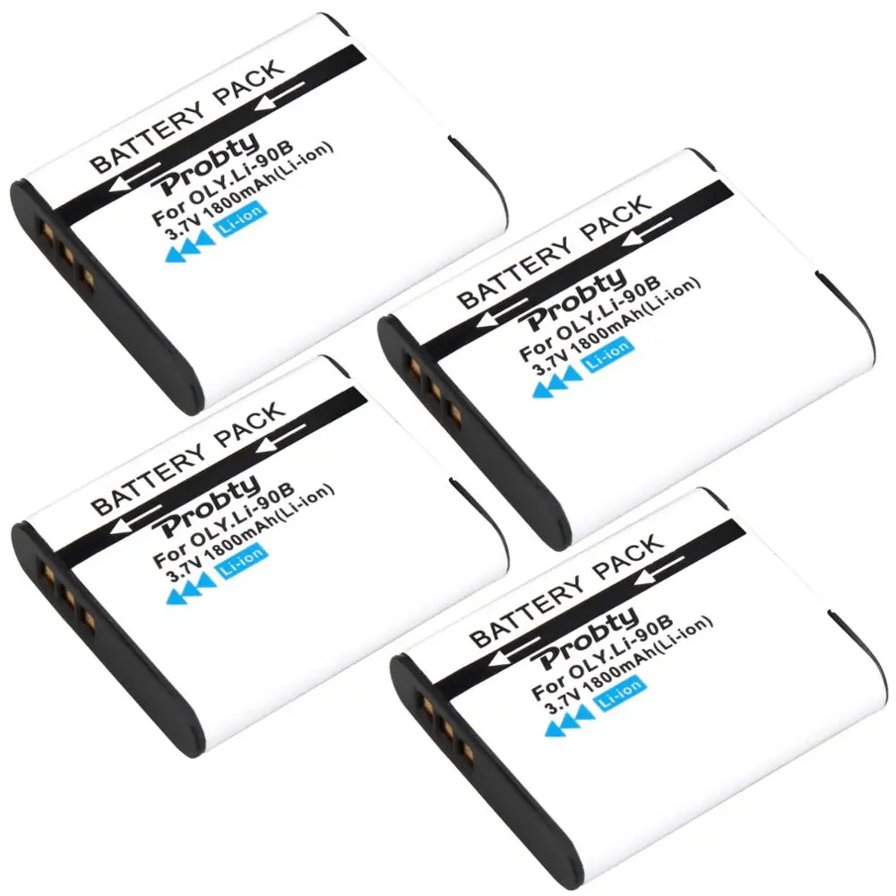 Li-90B Battery & Charger For Olympus LI-92B TG-4 TG-3 TG-2 TG-1 iHS SH-60 SP-100  SH-1  SH-50 iHS   SH-60  Tough TG-1 iHS