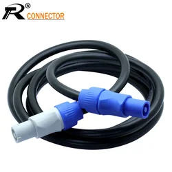 PowerCon Cable 1.5M AC Power Cable for Beam Moving Head Light Extension Speakon Cable in and out RVVP 2.5mm Square 20A/250V