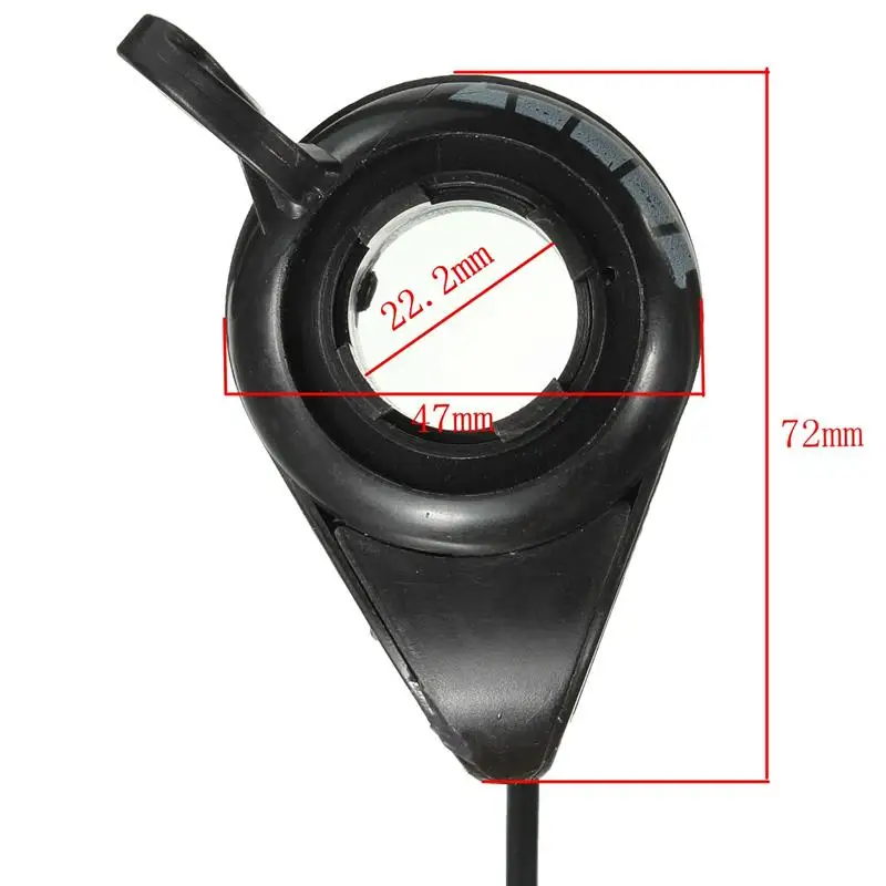 Handlemtb WuXing right hand throttle 12v 24v 36v 48v Black Motorcycle Electric Scooter Bike Throttle thumb throttle