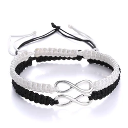 2 pcs New Retro Infinity Handmade Bracelet Set Friendship Bracelet Set Men Couples Bracelets & Bangles Set Infinity Jewelry