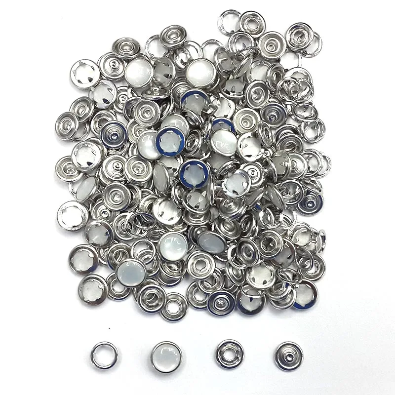 50 sets/lot 9.5/11 mm Brass Prong Buttons Buckle Baby Clothes Snaps Rivet Jeans EU Environmental Standards Sewing Button