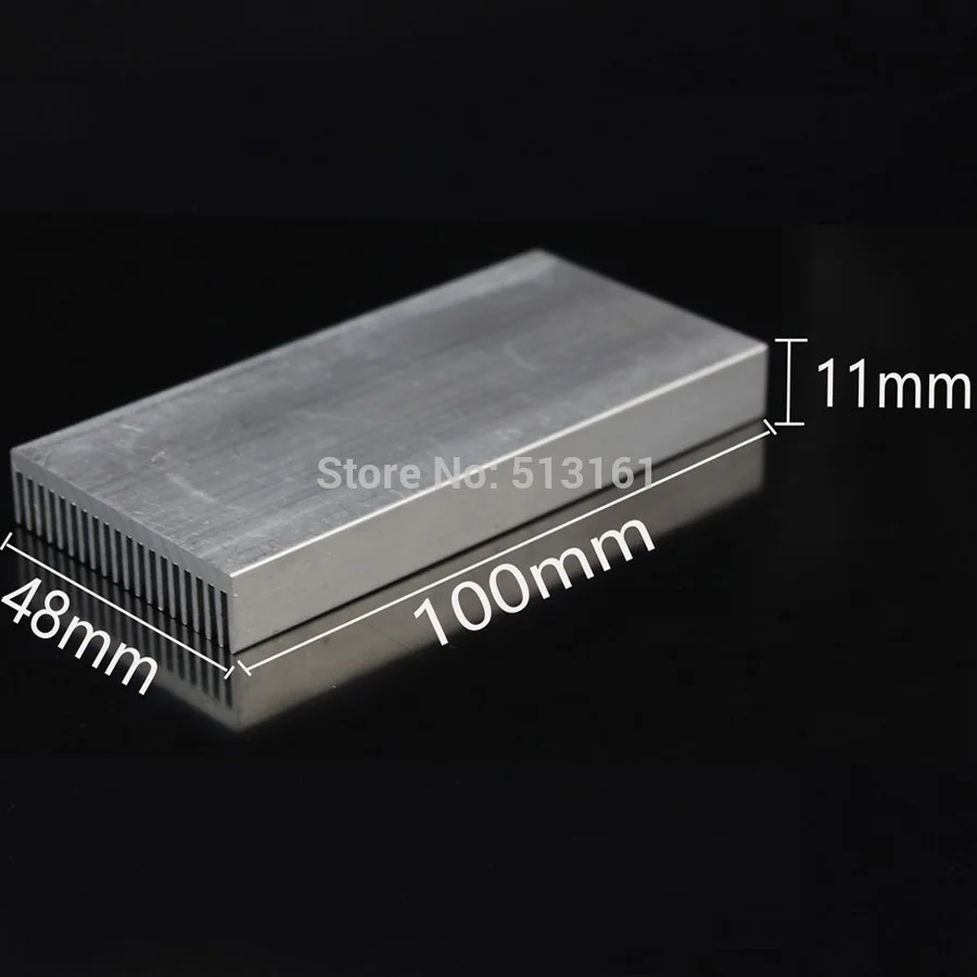 5 قطعة/الوحدة 100x48x11 مللي متر الألومنيوم غرفة التبريد للإلكترونيات الكمبيوتر المعدات الكهربائية