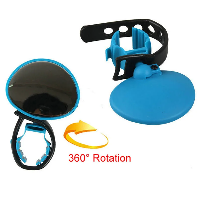 360 Rotate Bicycle Mirror Bike Handlebar Cycling Bike Rear View Mirror Bicycle Safe Rearview Mirror Universal Adjustable