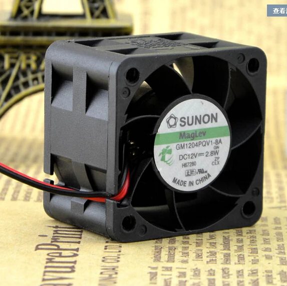 GM1204PQV1-8A พัดลมทำความเย็น DC 12V 2.8W 4028 40*40*28มม.