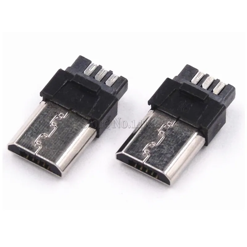 10Pcs Mini USB Micro 5-pin male Connector Jacks Socket SMD Surface-Mount