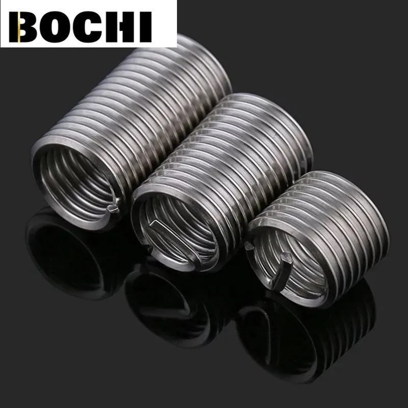 20-50pcs M7/M9/M11*1.0*1D-3D Wire Thread Insert , M7-M11 Screw Bushing , 304 stainless steel Wire Screw Sleeve Thread Repair