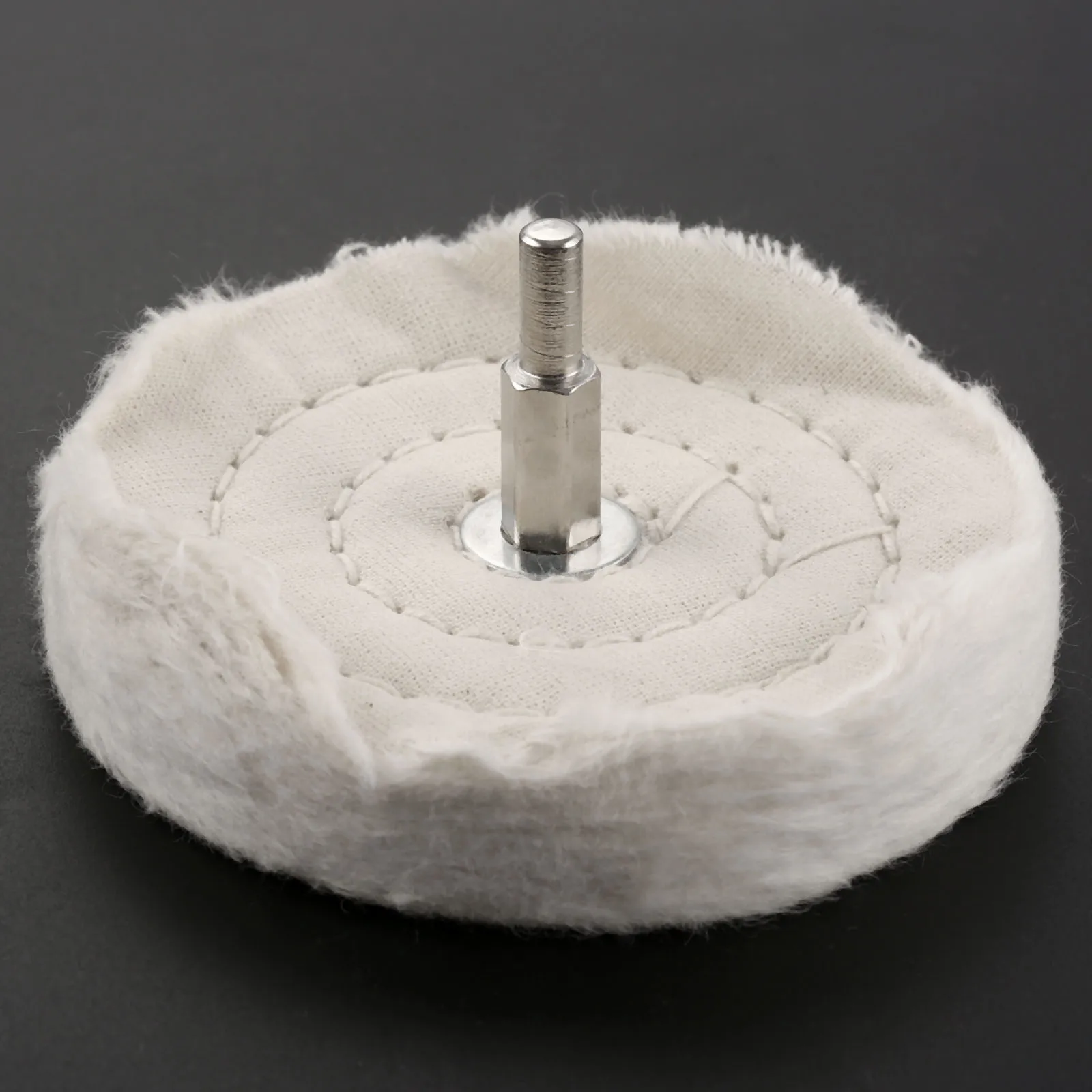 DRELD-accesorios Dremel para pulido de tela, mopa, cepillo, taladro, almohadilla de rueda de pulido, vástago de 100 "para joyería de Metal, 1 unidad, 1/4mm /4"