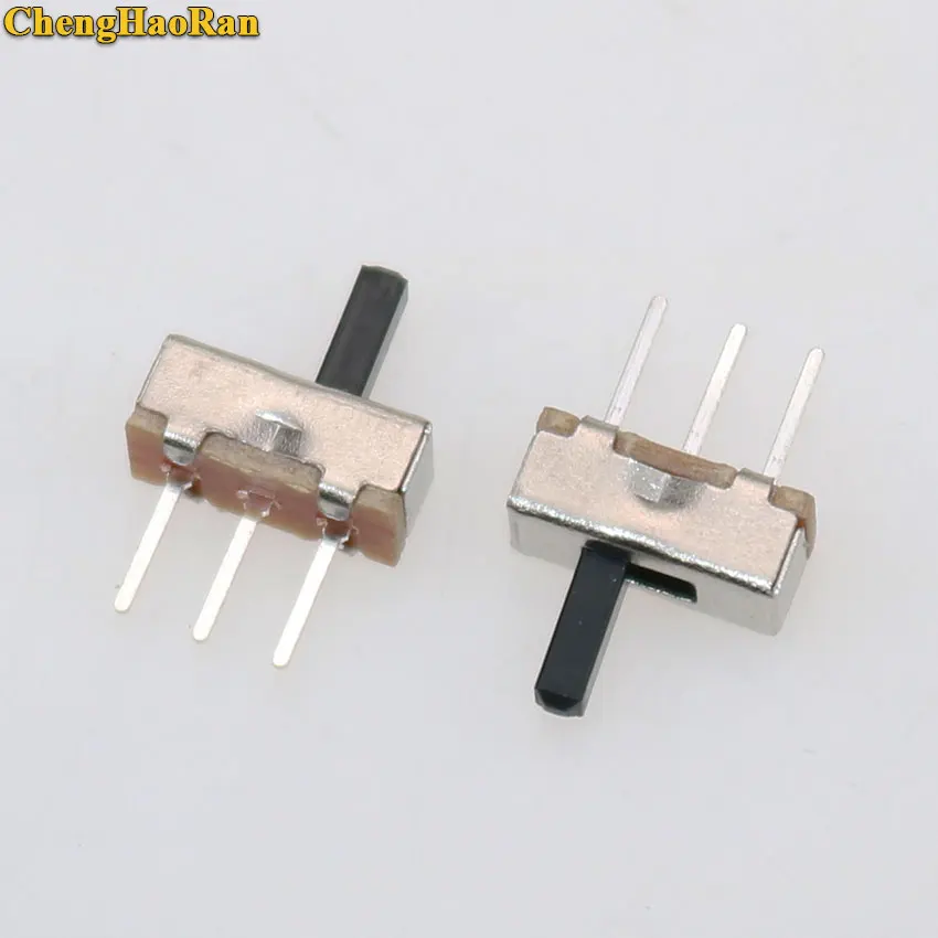 ChengHaoRan 1 stücke Rutsche Schalter 2 Position SPDT 1P2T 3Pin PCB Panel Mini Vertikale Kippschalter Für DIY